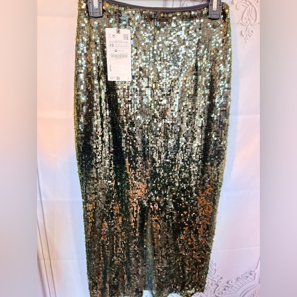 NWT ZARA 🎄Holiday SEQUIN MIDI SKIRT XS
🚨 FINAL PRICE NO OFFER ACCEPT - Picture 15 of 16
